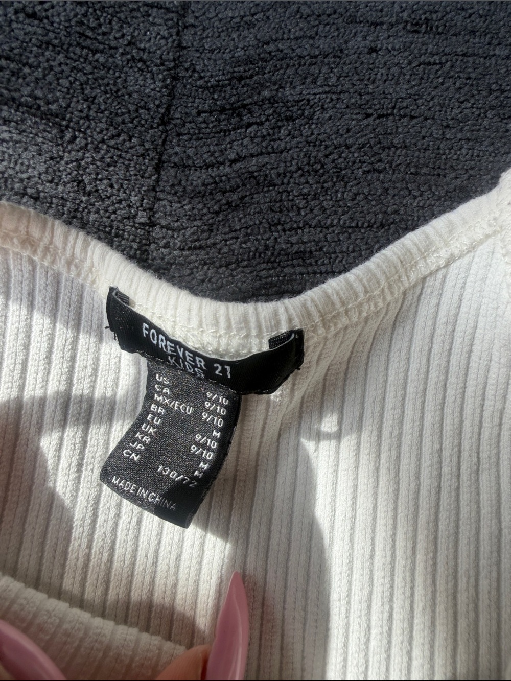 Cream Ribbed Button-Front Cami - Picture 3 of 3